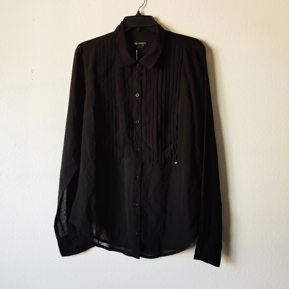 Obey Tops - Obey sheer button up shirt